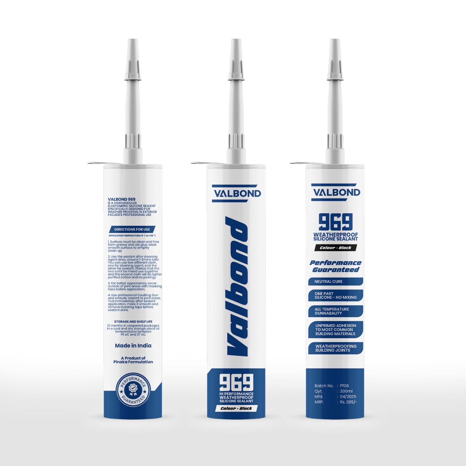 Valbond 969 Weatherproof Silicone Sealant